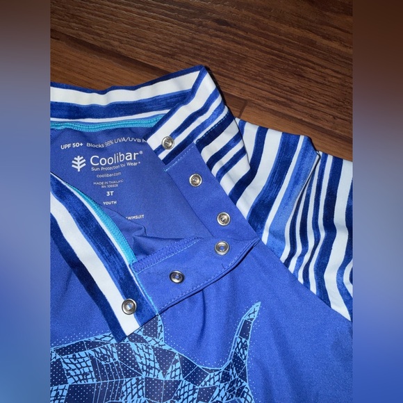 NWOT Coolibar Baby Beach One-Piece Swimsuit featuring UPF 50+ sun protection 3T - Picture 5 of 10